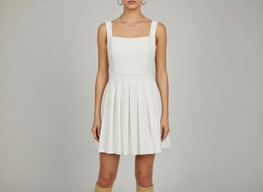 sukienka biała lou: Sukienka damska, rozmiar S — 7