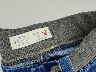 koszulka od stradivarius: Denim pants, Zara, 9-12 months, condition - Perfect — 4