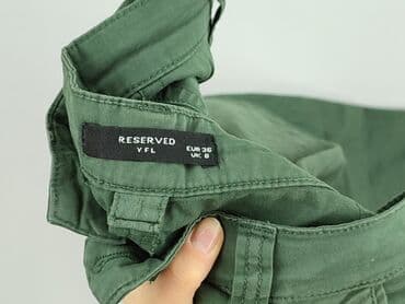 czerwone chinosy damskie: Reserved YFL, Spodnie materiałowe damskie, rozmiar S — 4