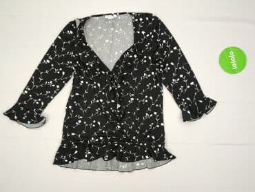 bluzka czarna z dekoltem v: Amisu, Women's blouse, size XS — 3