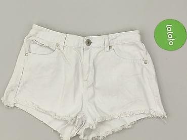 white jeans: Szorty damskie, rozmiar M — 2