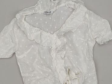 biale bluzki z kolnierzykiem: Xana, Bluzka damska, rozmiar M — 1