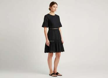 ccc sandały czarne na obcasie: Sukienka damska, rozmiar S — 6