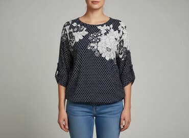 new yorker bluzka z kwiatem: Women's blouse, size L — 1