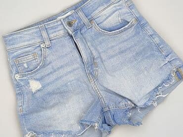 krótkie spodenki z wysokim stanem jeansowe: H&M, Szorty damskie, rozmiar S — 2