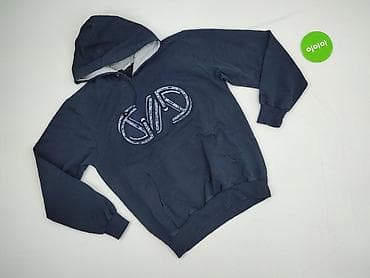 granatowa bluza pull and bear: Bluza z kapturem damska, rozmiar M — 2