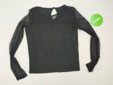 bluzka czarna z tiulem: Women's blouse, size S — 2