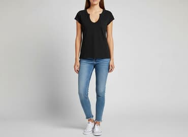 cropp buty na platformie: Cropp, T-shirt damski, rozmiar L — 6