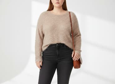 bluzki sweterkowe duze rozmiary: Sweter damski, rozmiar 4XL — 6