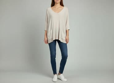 poliamid w swetrze: Sweter damski, rozmiar One size — 6