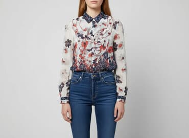 białe bluzki obcisła: Жіноча блуза, розмір S на lalafo.pl — 1 białe bluzki obcisła: Жіноча блуза, розмір S — 1