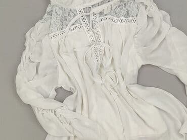 biale bluzki z gipiurą: Bluzka damska, rozmiar S — 1