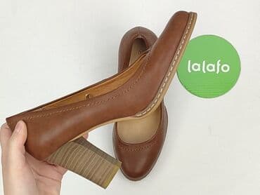 brazowe klapki ccc: Półbuty damskie, rozmiar 37 — 6