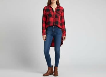 cropp koszula w kratę damska: Cropp, Сорочка жіноча, розмір S — 1