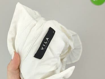 biała koszulka damska z długim rękawem: Vila, Koszula damska, rozmiar M — 5