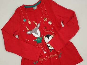 sukienka biala koronkowa: Sweatshirt, Little kids, 9 years, 128-134 cm, condition - Perfect — 1