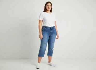 kl m shorts jeans manila krótkie spodenki: Spodnie 3/4 damskie, rozmiar XL — 7