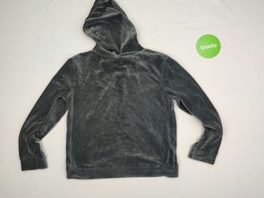 bluzka z krotkim rekawem z kapturem: Velour, Bluza z kapturem damska, rozmiar S — 4