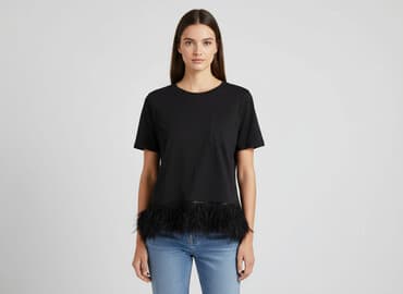 biały t shirt zara: Zara, T-shirt damski, rozmiar M — 6