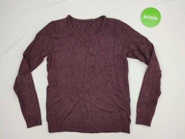 bluzki z długim rękawem dekolt w serek: Sweter damski, rozmiar S — 2