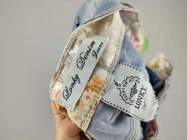 lejon buty zimowe: DENIM JEANS, Spodnie 3/4 damskie, rozmiar S — 4