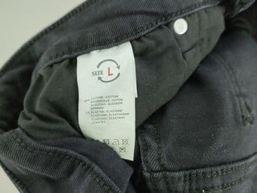 spodnie woskowane czarne: Jeansy damskie, L — 5
