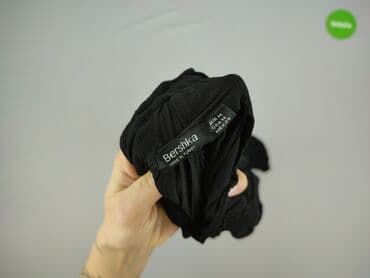 majtki do stroju kąpielowego wysoki stan: Bershka, Spodnie materiałowe damskie, M — 4