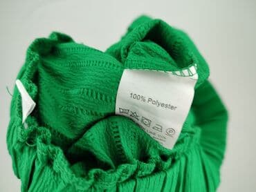 krótkie spodenki z szerokimi nogawkami: Spodnie materiałowe damskie, rozmiar L — 5