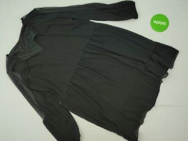 czarna sukienka z przezroczystymi rękawami: Women`s dress, size M — 3