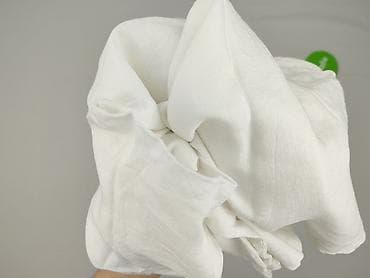 lenar jeans: Szerokie białe spodnie damskie culottes - Krój: luźny, nogawki 3/4 — 4