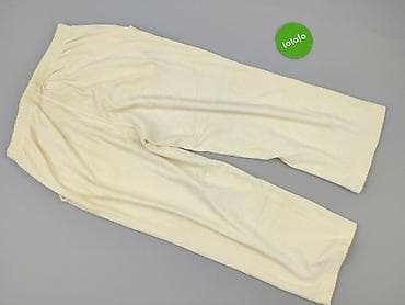 lata 70: Damskie spodnie welurowe, kremowe - Krój: proste nogawki, długość 7/8 — 3