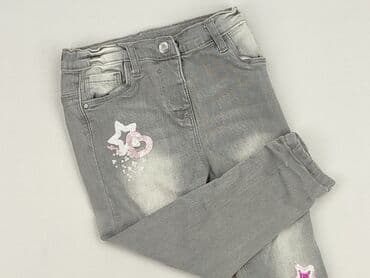 spodnie z serduszkiem: Spodnie jeansowe, So cute, 2-3 lat, 98, stan - Bardzo dobry — 1