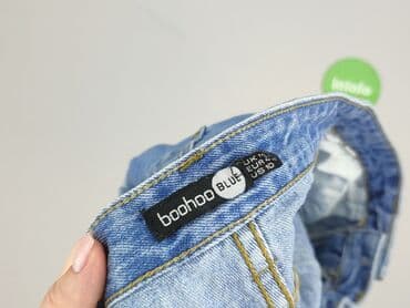 krótkie jeansowe spodenki z wysokim stanem podarte: Boohoo, Szorty damskie, rozmiar XL — 4