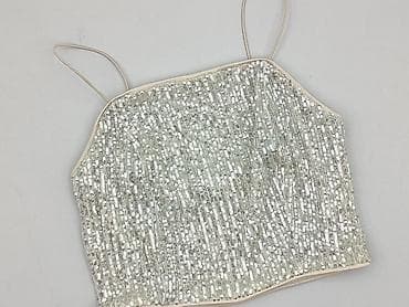 pull and bear white top: Top damski, rozmiar S — 1