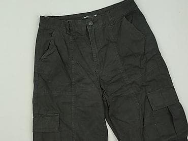 stradivarius spodnie cargo czarne: House, Spodnie cargo damskie, rozmiar S — 1