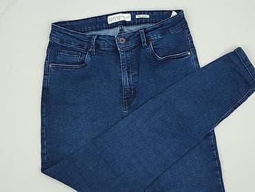 biale mom jeans: Denim Collection, Jeansy damskie, rozmiar L — 1