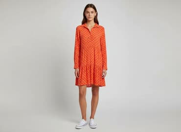 sinsay pomarańczowa sukienka: Sinsay, Sukienka damska, rozmiar S — 1