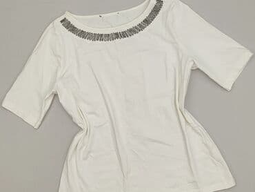 bluzki z dekoltem plus size: T-shirt damski, rozmiar S — 1