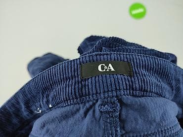 kazadi klapki: Spodnie damskie C&A – sztruksowe, granatowe - Marka: C&A - — 4
