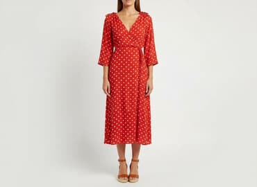 mohito sukienki damskie czerwone: H&M, Sukienka damska, rozmiar M — 6