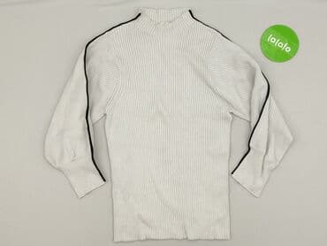 sweter w paski z serduszkiem: Sweter damski, L — 2
