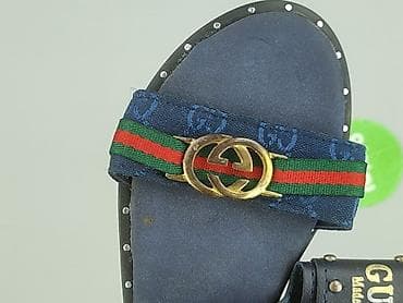 biale klapki hermes: Gucci, Sandały damskie, rozmiar 37 — 6