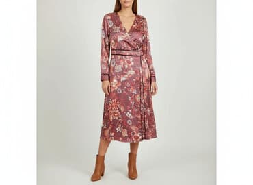 szeroki czerwony pasek do sukienki: Vila, Sukienka damska, rozmiar L — 7