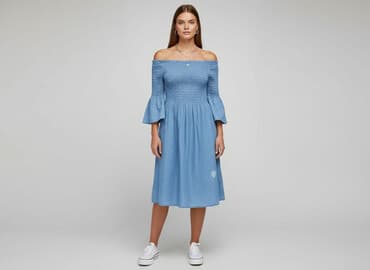 sukienki dżinsowe dla puszystych: Denim, Sukienka damska, rozmiar M — 1