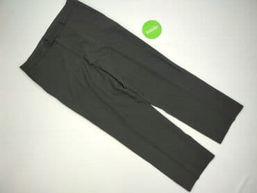 jeansy damskie podarte: Material trousers for women, size 3XL (EU 46) — 2