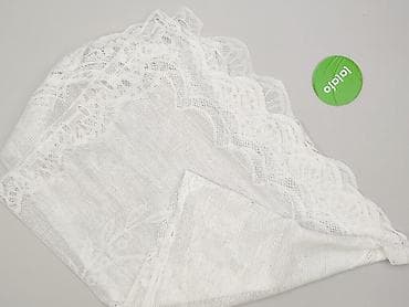 110 cm: Biała koronkowa firanka/woal – delikatna, ażurowa tkanina dekoracyjna — 3