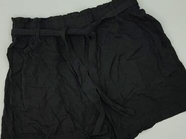 czarne szorty damskie z wysokim stanem: Sinsay, Szorty damskie, rozmiar L — 1