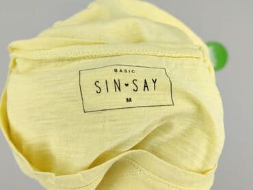 koszulka żółta w czarne paski: Sinsay, T-shirt damski, rozmiar M — 4