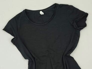 czarne t shirty damskie w serek: T-shirt damski, rozmiar M — 1