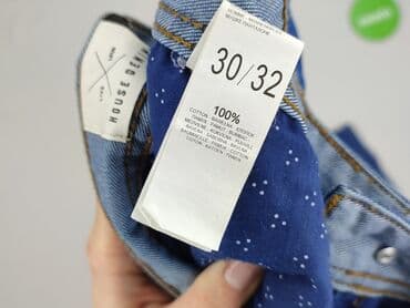 przecierane spodnie: House of Denim, Jeansy dla mężczyzn, M — 5